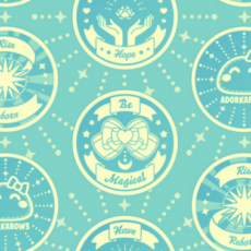 Teal Positive Motto Challenge Coin Pattern Products